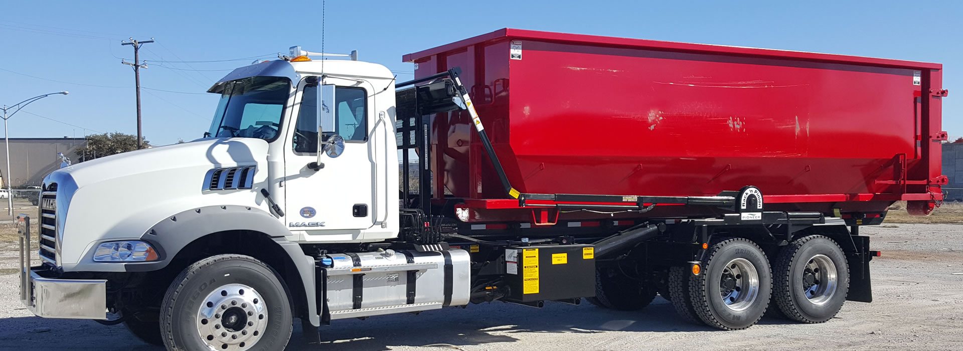 roll-off dumpster truck